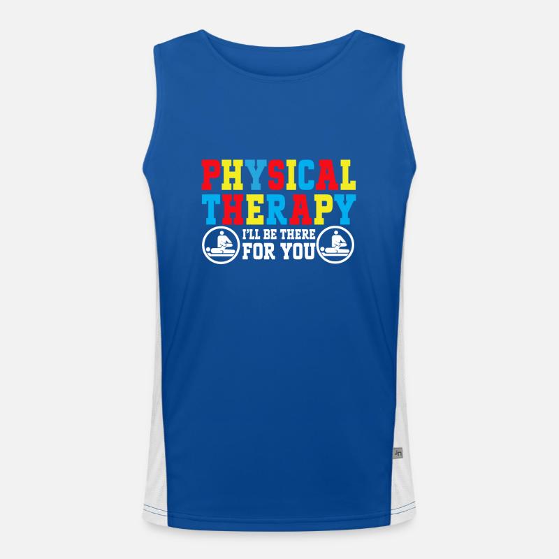Physiotherapeut Physio Physiotherapie Funktionelles Kontrast-Tank Top für Männer 