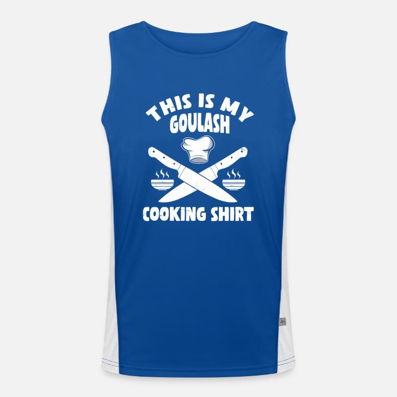 Gulasch-kochshirt Funktionelles Kontrast-Tank Top für Männer 