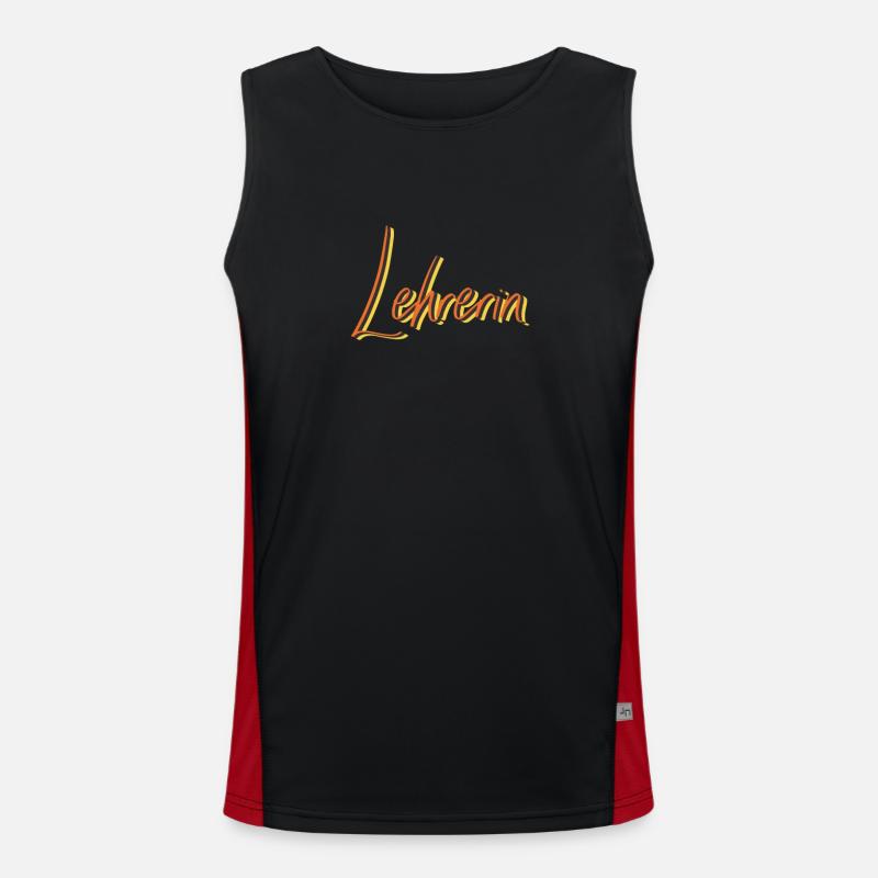 Schule Abschluss-Geschenk Lehrerin Funktionelles Kontrast-Tank Top für Männer 
