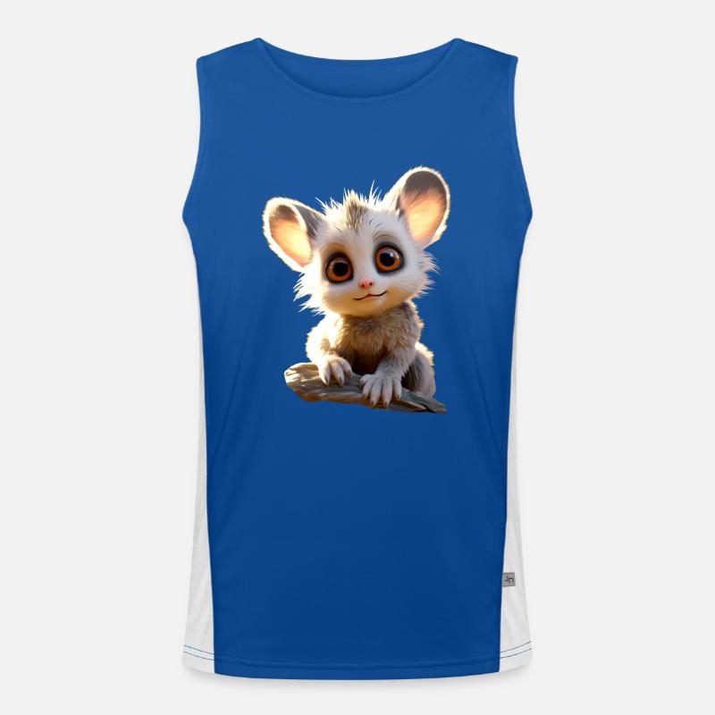 Galago Bush Bébé Singe Galagos Singe Mignon Galago Débardeur respirant contrasté Homme 