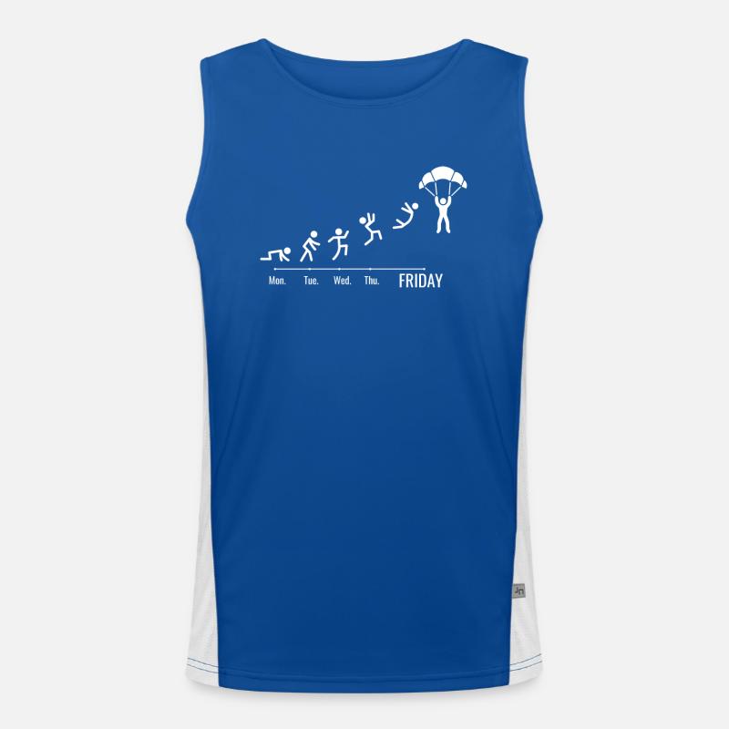 Fallschirmspringen SKYDIVING SKYDIVER Men's Functional Contrast Tank Top 
