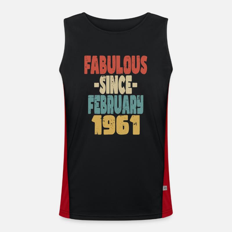 Fabuleux février 1961 Débardeur respirant contrasté Homme 