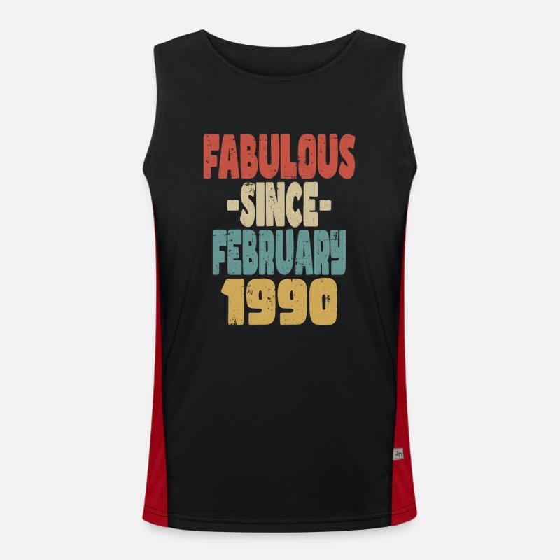 Fabuleux Février 1990 Débardeur respirant contrasté Homme 
