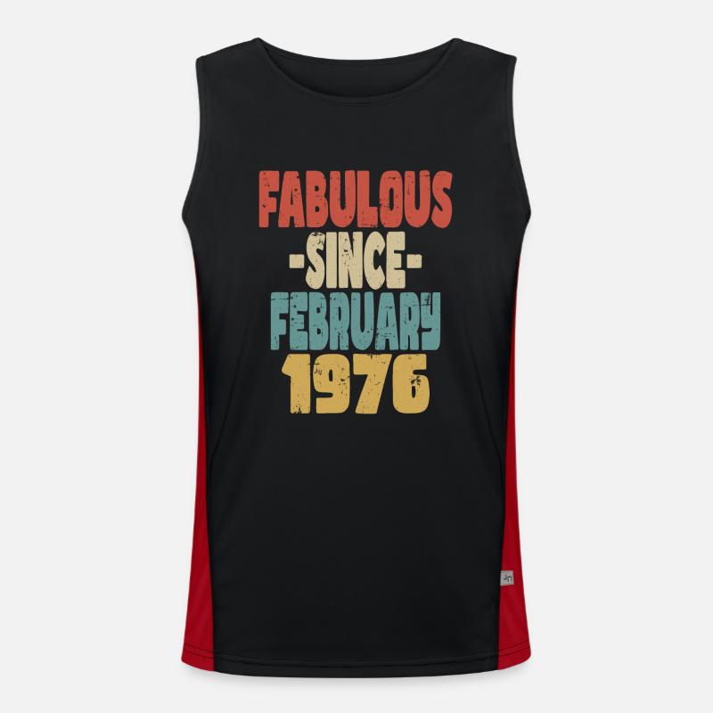 Fabuleux Février 1976 Débardeur respirant contrasté Homme 
