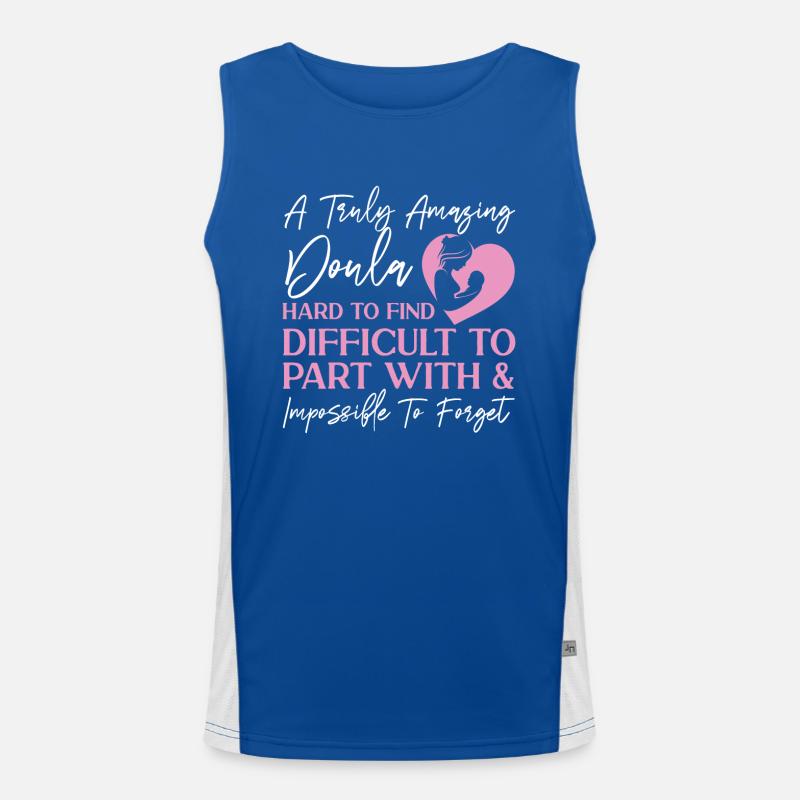 Doula Birth Worker A Truly Amazing Funktionelles Kontrast-Tank Top für Männer 