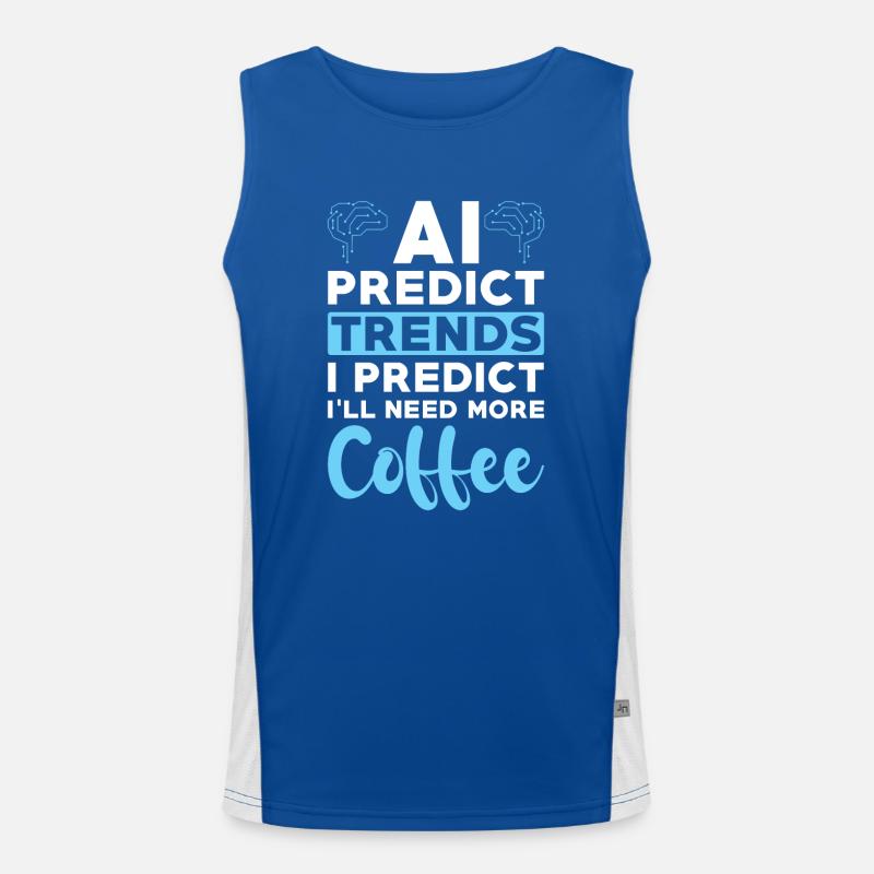 Artificial Intelligence Ai Lovers Men's Functional Contrast Tank Top 