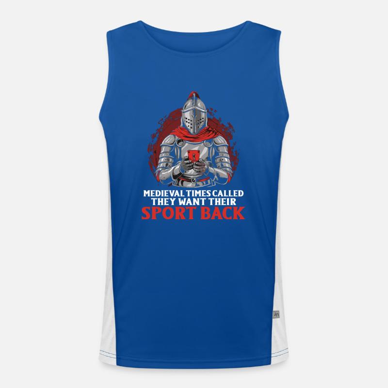 Knight Knight Medieval Renaissance Armor Men's Functional Contrast Tank Top 