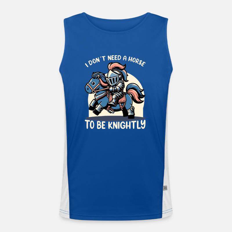 Knight Knight Medieval Renaissance Armor Men's Functional Contrast Tank Top 
