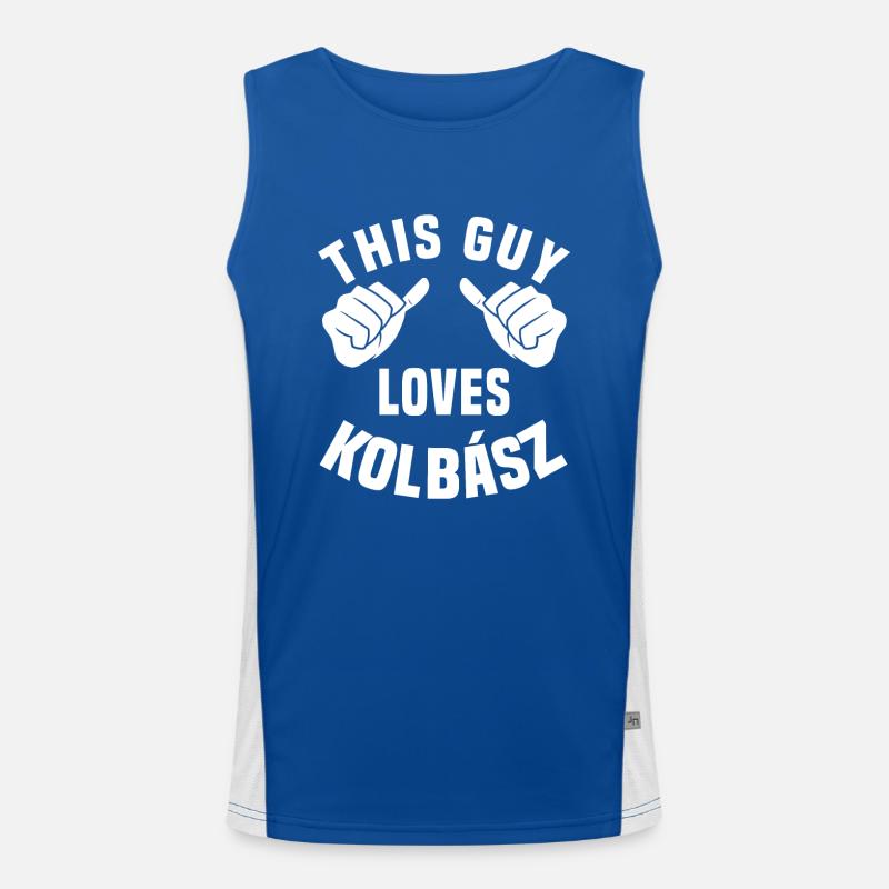 Kolbász Type Men's Functional Contrast Tank Top 