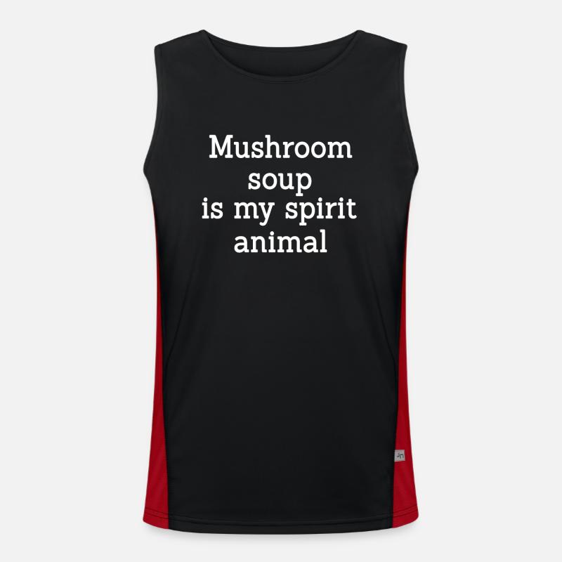 Soupe aux champignons Débardeur respirant contrasté Homme 