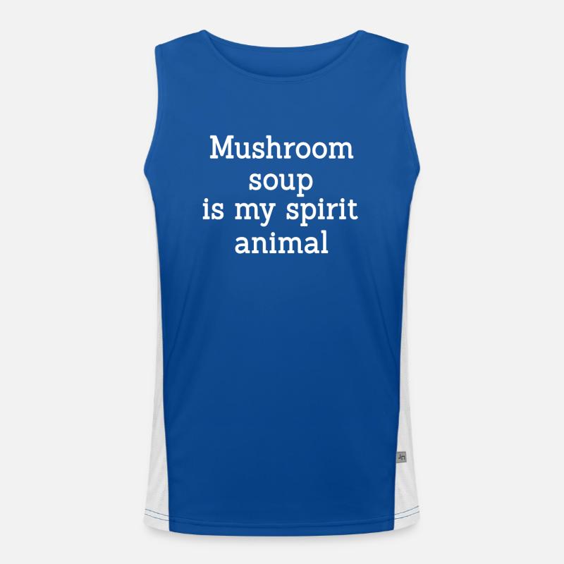 Soupe aux champignons Débardeur respirant contrasté Homme 