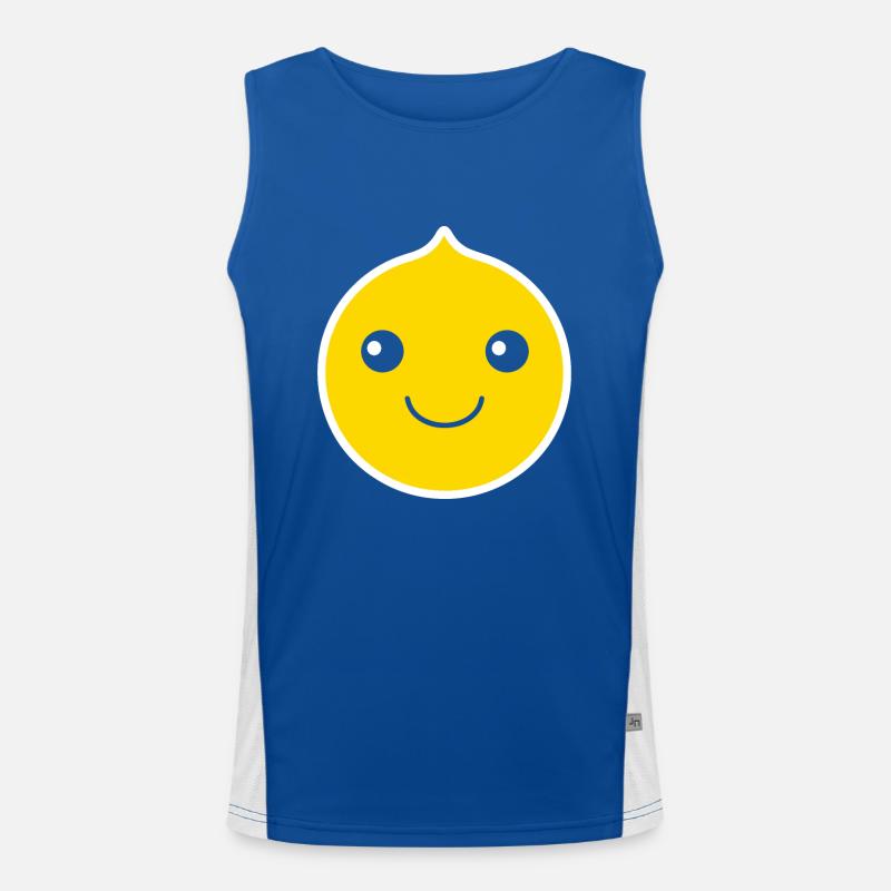 Zitrone Funktionelles Kontrast-Tank Top für Männer 