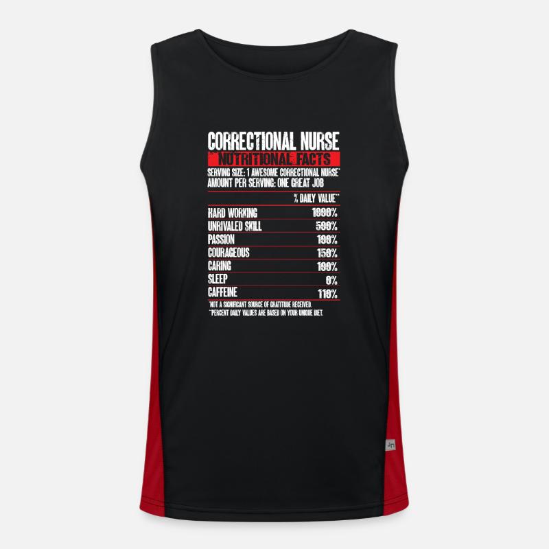 Nurse Penitentiary Prison Men's Functional Contrast Tank Top 