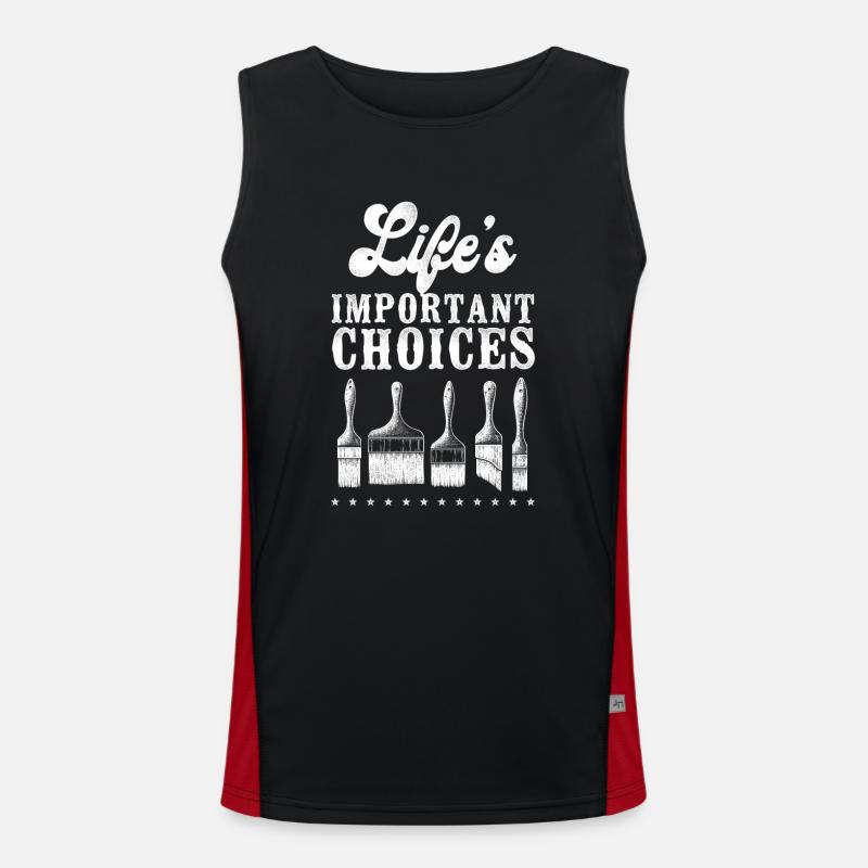 House Painter Decorator Paint Funktionelles Kontrast-Tank Top für Männer 