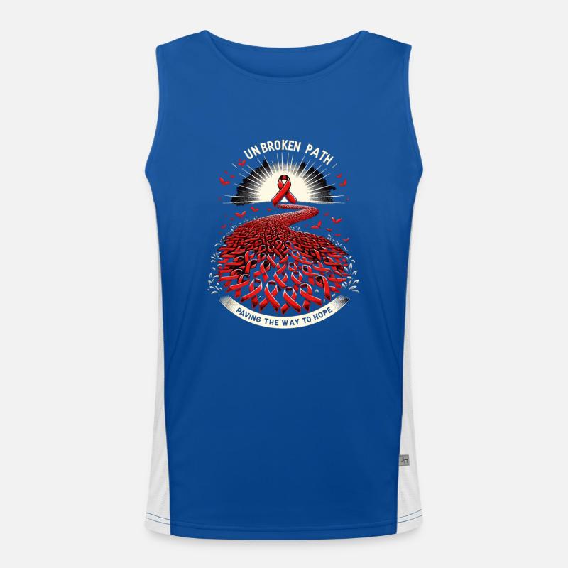 Schlaganfall-überlebende Schlaganfall-bewusstsein Funktionelles Kontrast-Tank Top für Männer 