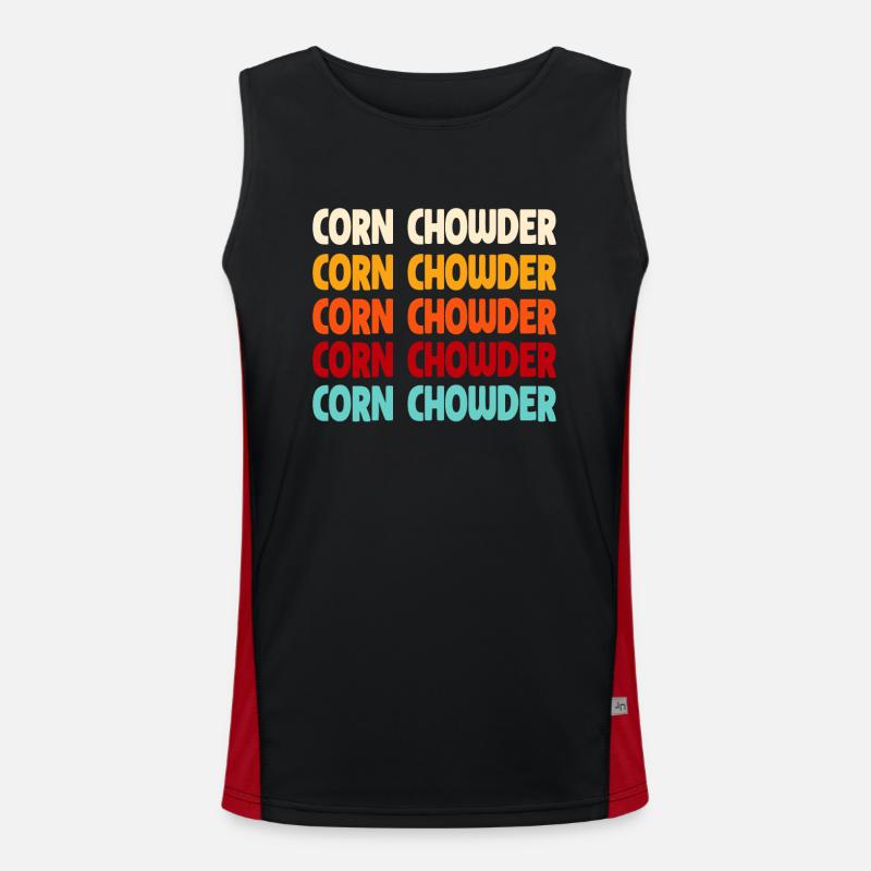 Corn soup Men's Functional Contrast Tank Top 