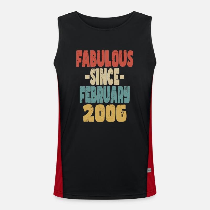Fabuleux Février 2006 Débardeur respirant contrasté Homme 