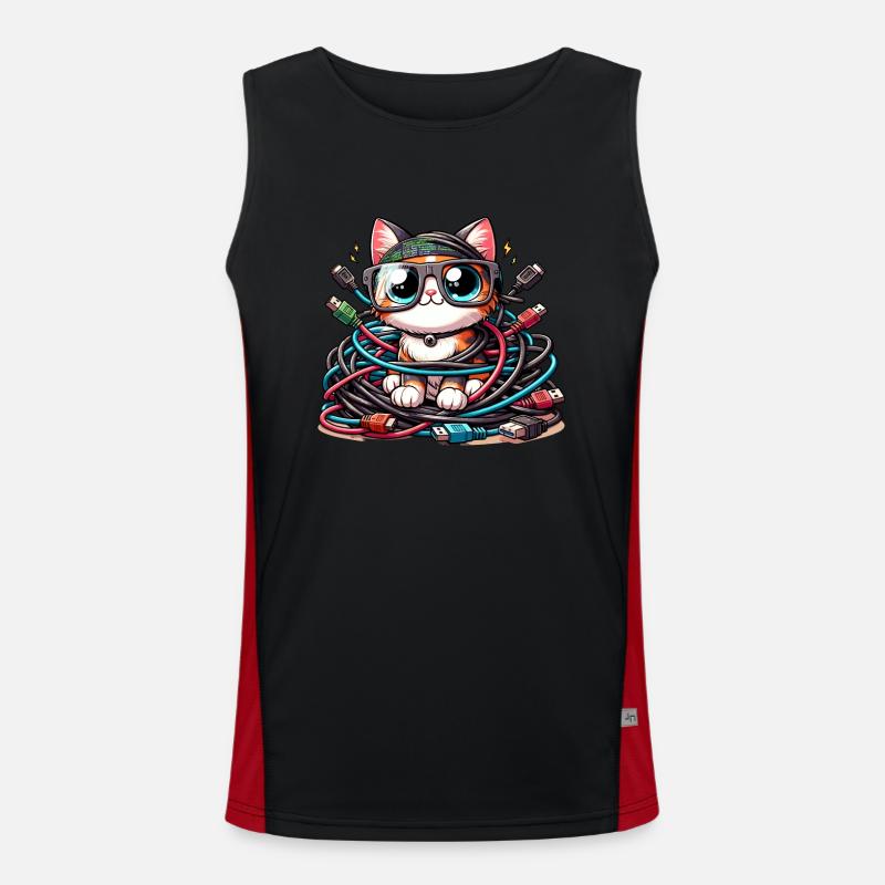 Ethical Hacking Analyst Ethical Cyber Security Men's Functional Contrast Tank Top 