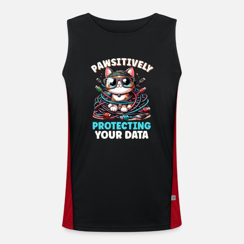 Ethical Hacking Analyst Ethical Cyber Security Men's Functional Contrast Tank Top 