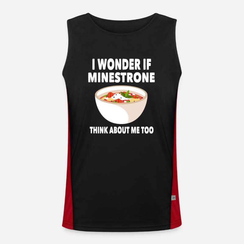 simpleFunny Minestrone T-Shirt Men's Functional Contrast Tank Top 