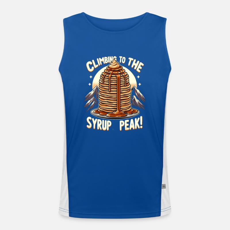Maple Syrup Canada Tradition and Cones Men's Functional Contrast Tank Top 