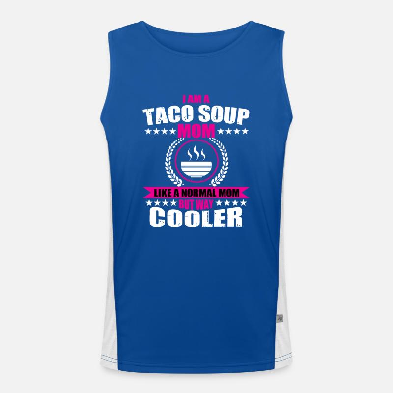 Taco Soup Mom Men's Functional Contrast Tank Top 
