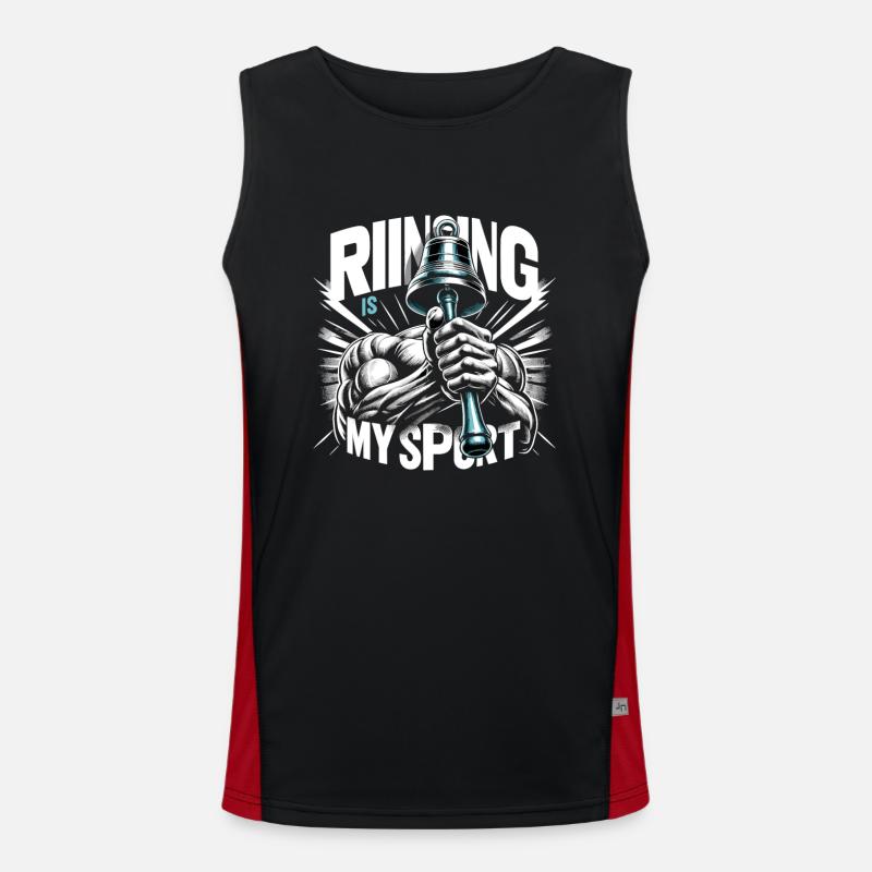 Ensemble for ringing - Men's Functional Contrast Tank Top  - black/red