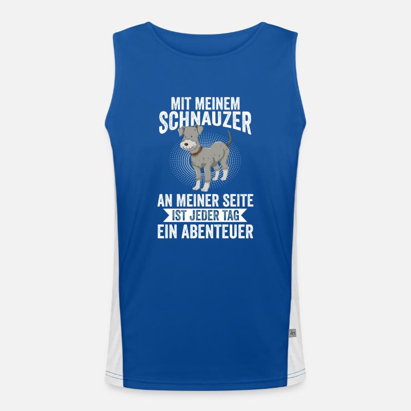 Schnauzer géant Schnauzer chien Débardeur respirant contrasté Homme 