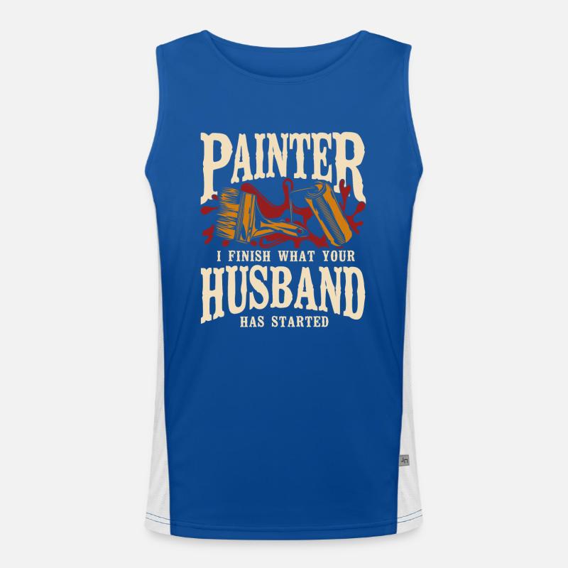 House Painter Decorator Painter I Men's Functional Contrast Tank Top 