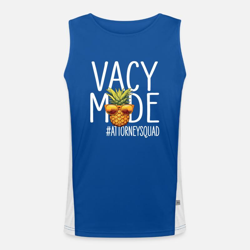Anwaltsurlaub Vacy Mode Attorneysquad Funktionelles Kontrast-Tank Top für Männer 