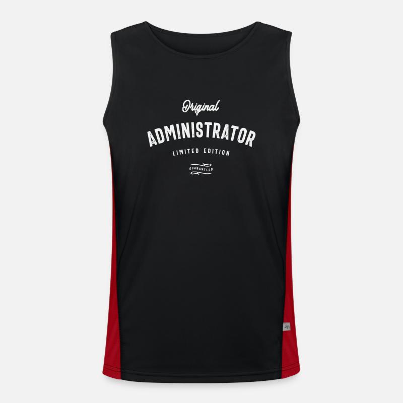 Administrator Profession Job Title Men's Functional Contrast Tank Top 
