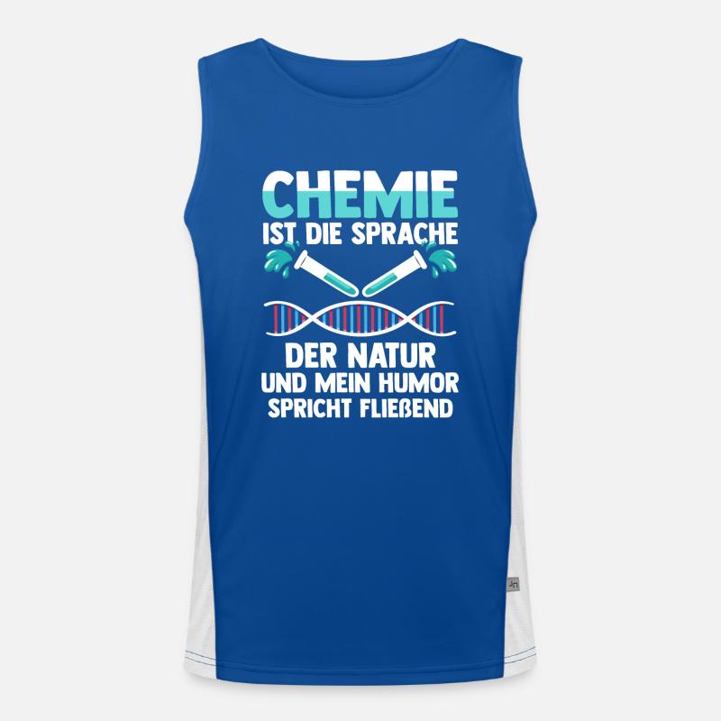 Chimiste Sciences Physique Chimie Débardeur respirant contrasté Homme 