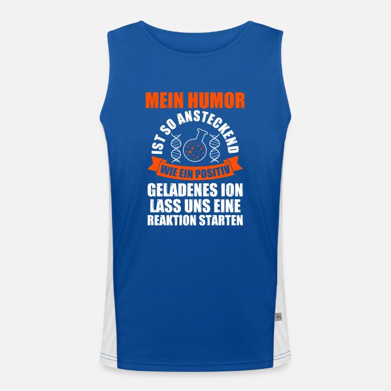 Chemist Science Physics Chemistry Men's Functional Contrast Tank Top 
