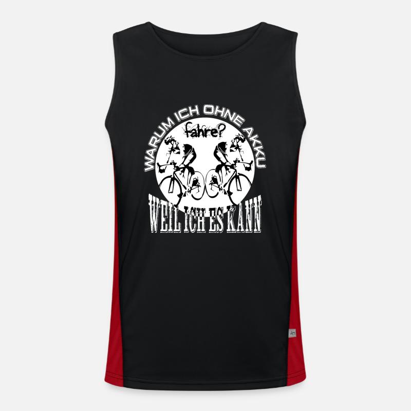 Why I drive without a battery because I know Men's Functional Contrast Tank Top 