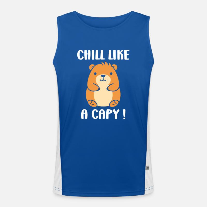 Humour Capybara Débardeur respirant contrasté Homme 