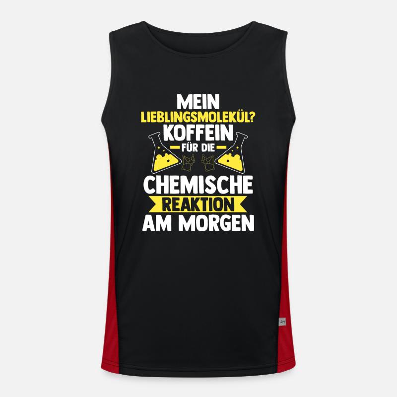 Coffee Chemist Science Physics Chemistry Men's Functional Contrast Tank Top 