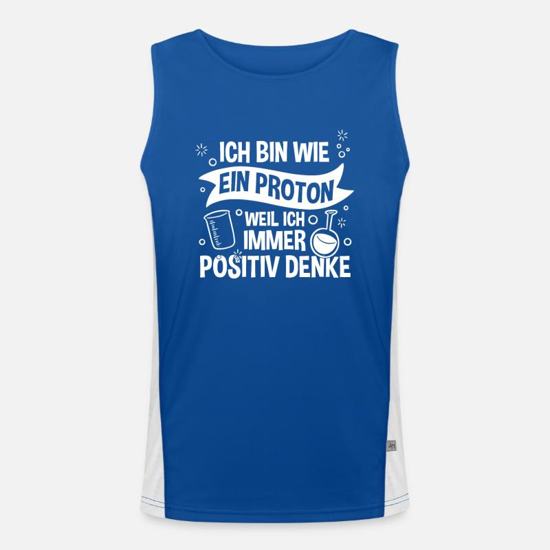 Chemist Science Physics Chemistry Men's Functional Contrast Tank Top 