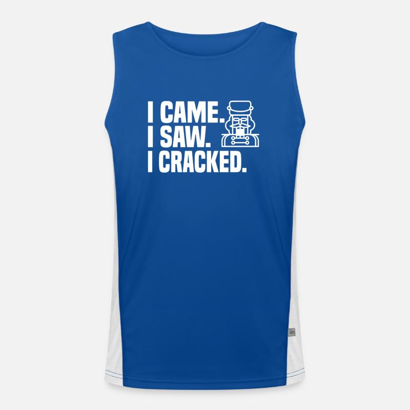 Lustiges Nussknacker Geschenk Funktionelles Kontrast-Tank Top für Männer 