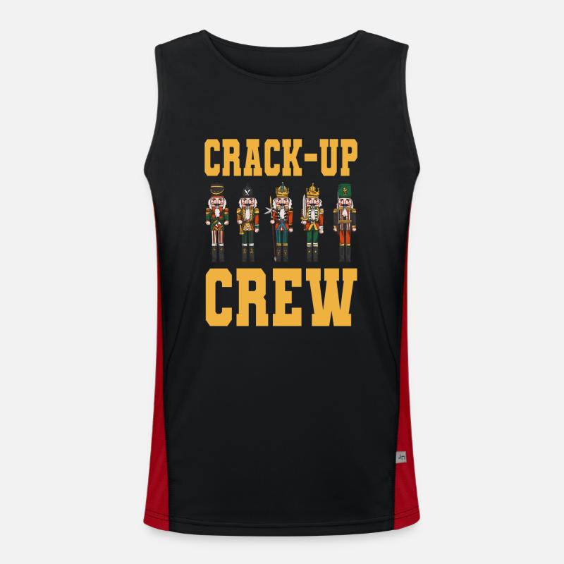 Nutcracker - Men's Functional Contrast Tank Top  - black/red
