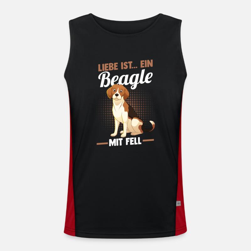 Chien Beagle Débardeur respirant contrasté Homme 