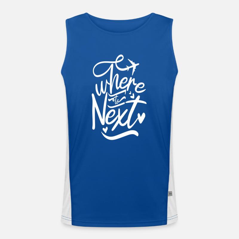 Where to next Men's Functional Contrast Tank Top 