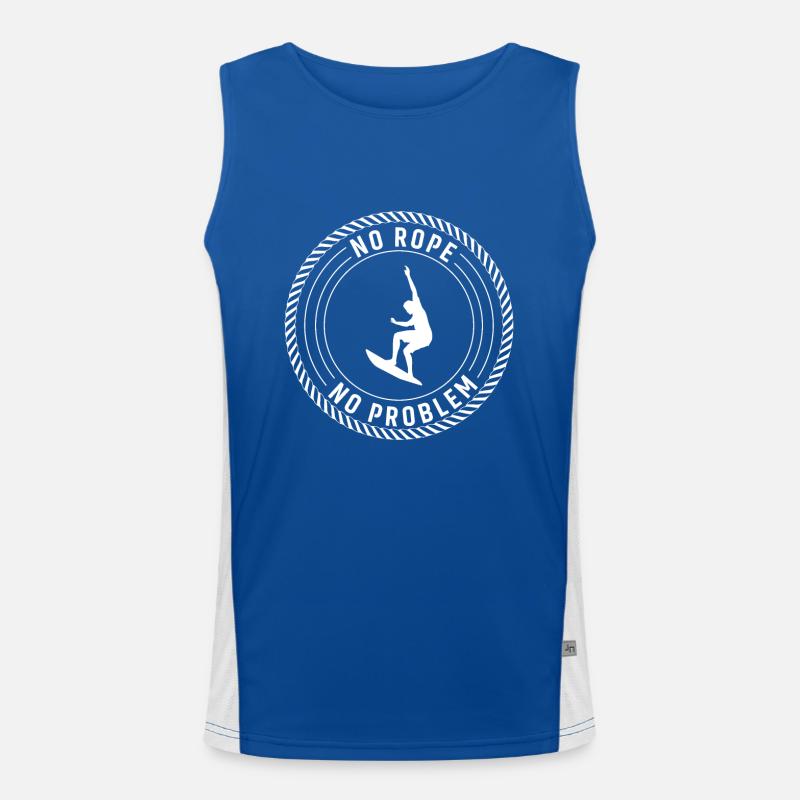 Pas de corde, pas de problème Débardeur respirant contrasté Homme 