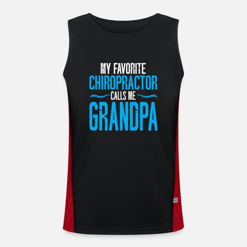 Chiropractor Chiropractic Men's Functional Contrast Tank Top 