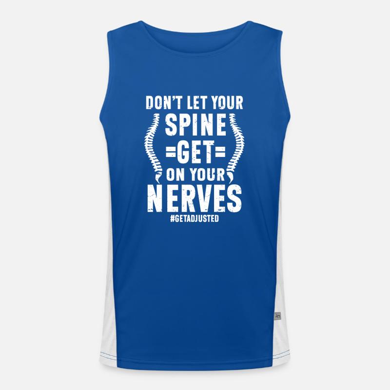 Chiropractor Chiropractic Men's Functional Contrast Tank Top 