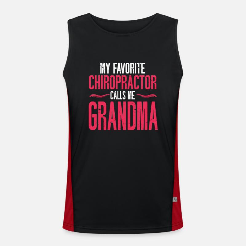 Chiropractor Chiropractic Men's Functional Contrast Tank Top 