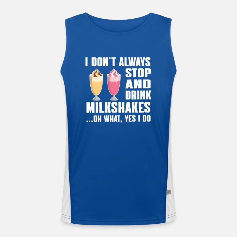 Milchshake Geschenkidee Funktionelles Kontrast-Tank Top für Männer 