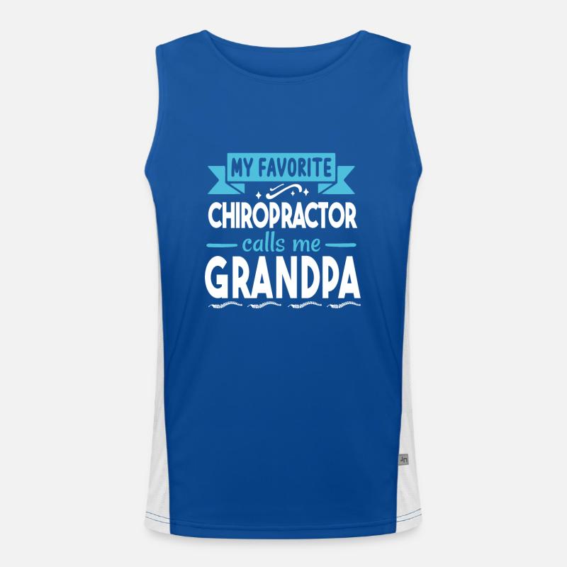 Chiropractor Chiropractic Men's Functional Contrast Tank Top 