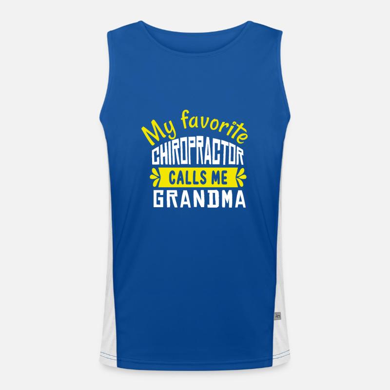 Chiropractor Chiropractic Men's Functional Contrast Tank Top 
