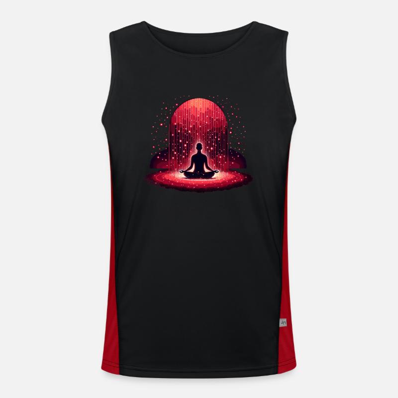 Red Light Therapy Low-level Laser Therapy for Men's Functional Contrast Tank Top 