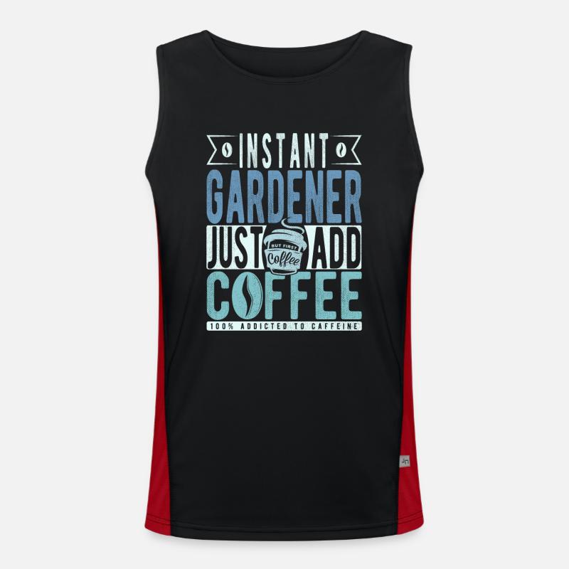 Instant Gardener Il suffit d’ajouter du café Débardeur respirant contrasté Homme 